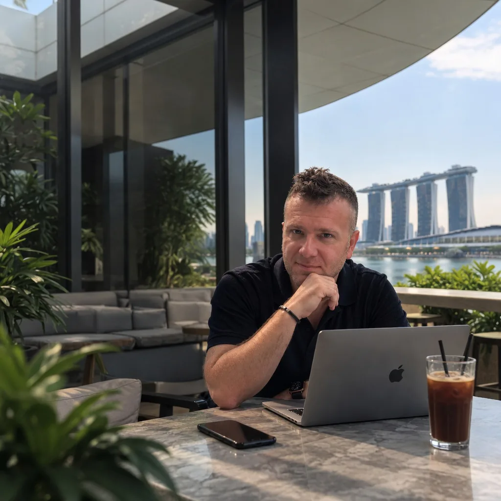 Martin Marinov, founder of HeyLead, in Singapore