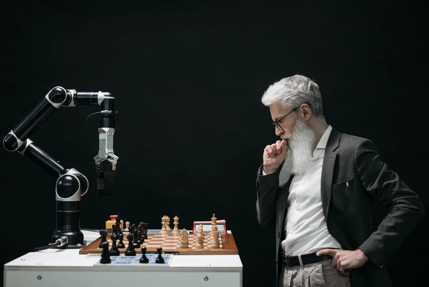 Analyst testing AI answer visibility against competitors